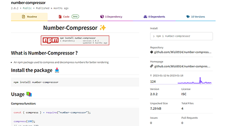 Number Compressor